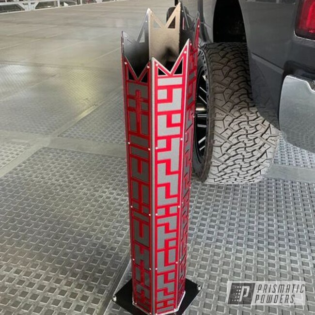 Kingsport Grey Northspec Built Exhaust Stack With Illusion Cherry Overlays