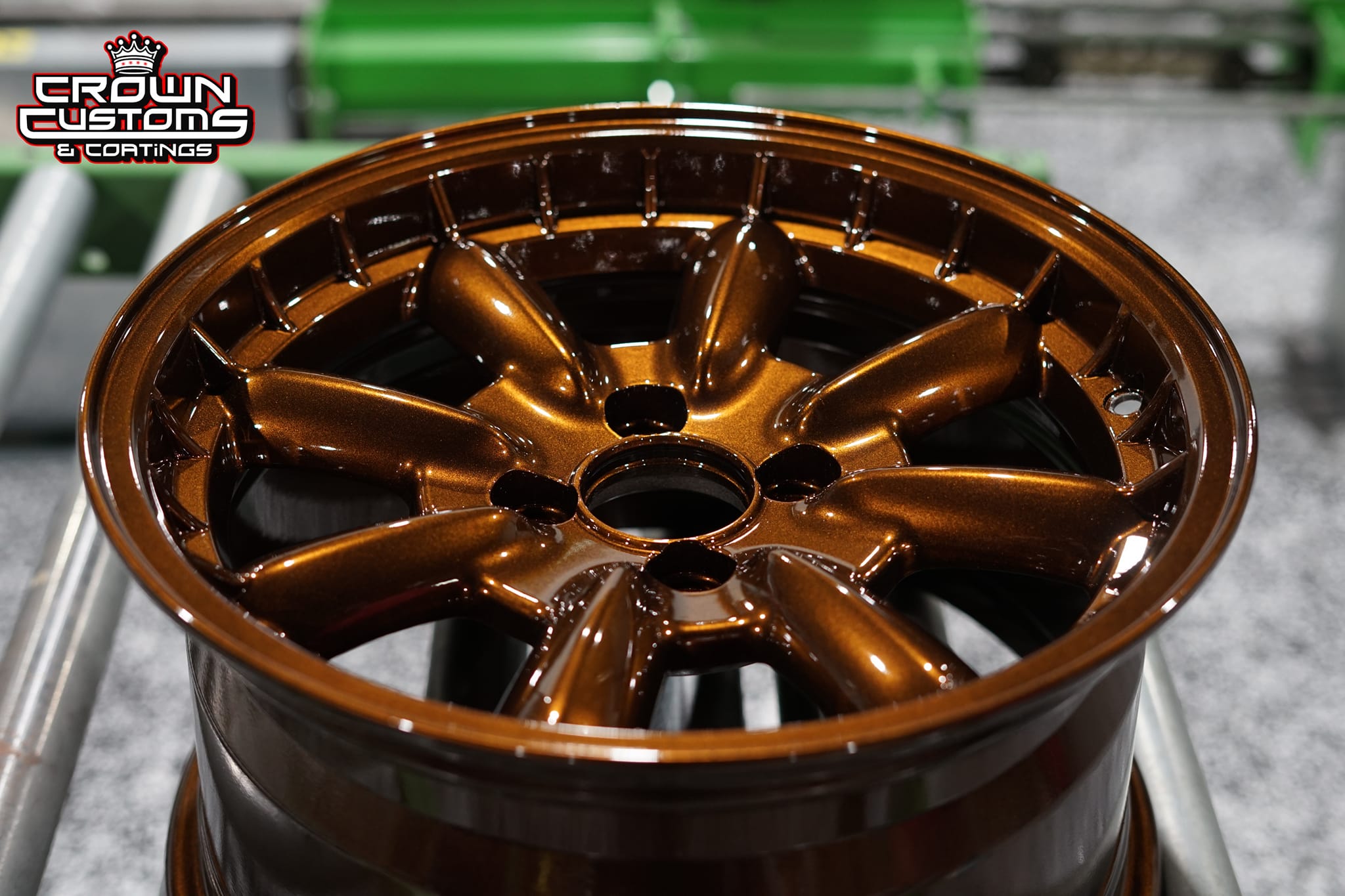 Custom Powder Coated Rims Custom Wheels coated with a Clear Vision and Whiskey Bronze Finish ...