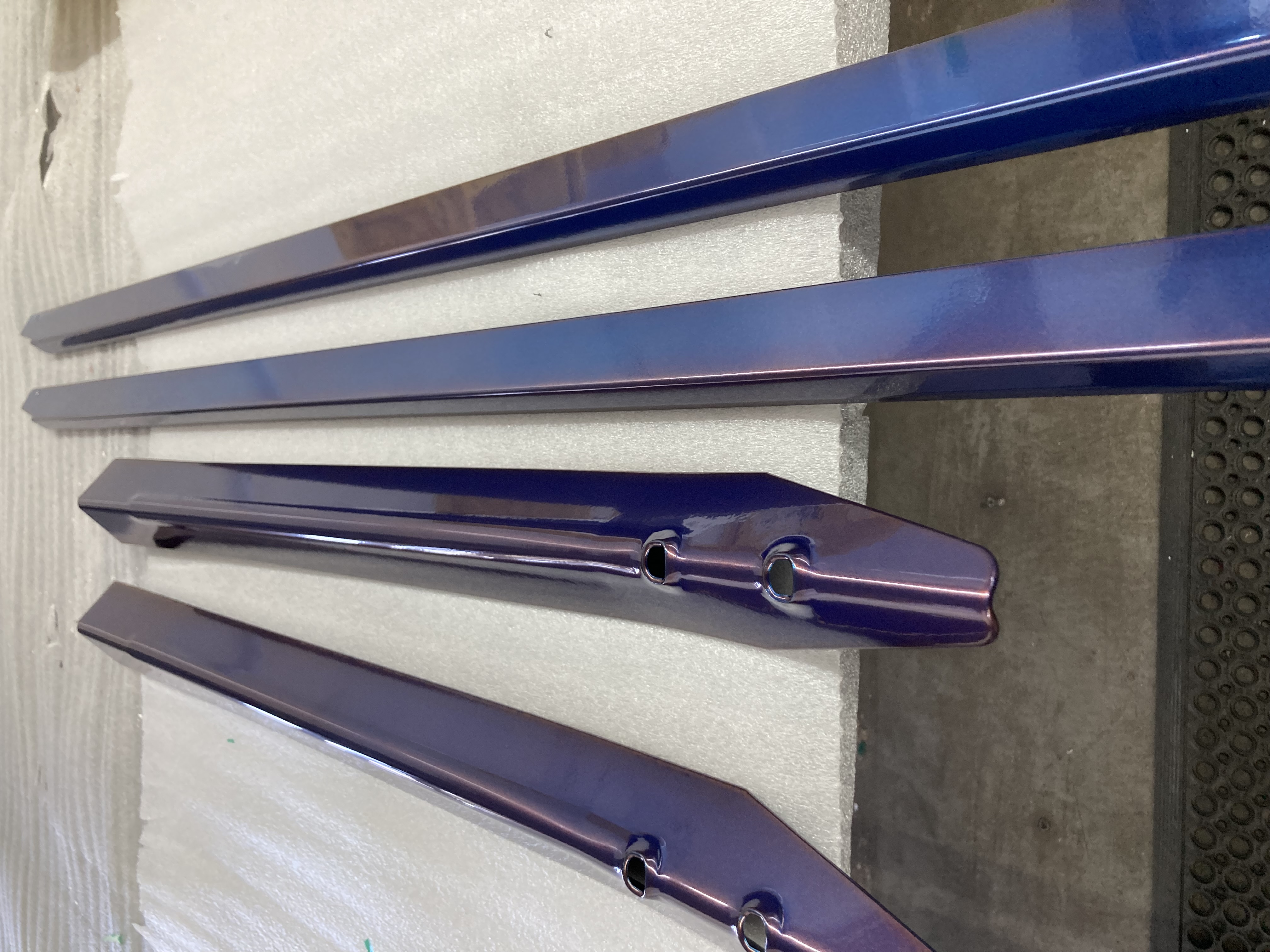 Powder Coating Pinball Rails Custom Pinball Machine | Prismatic Powders