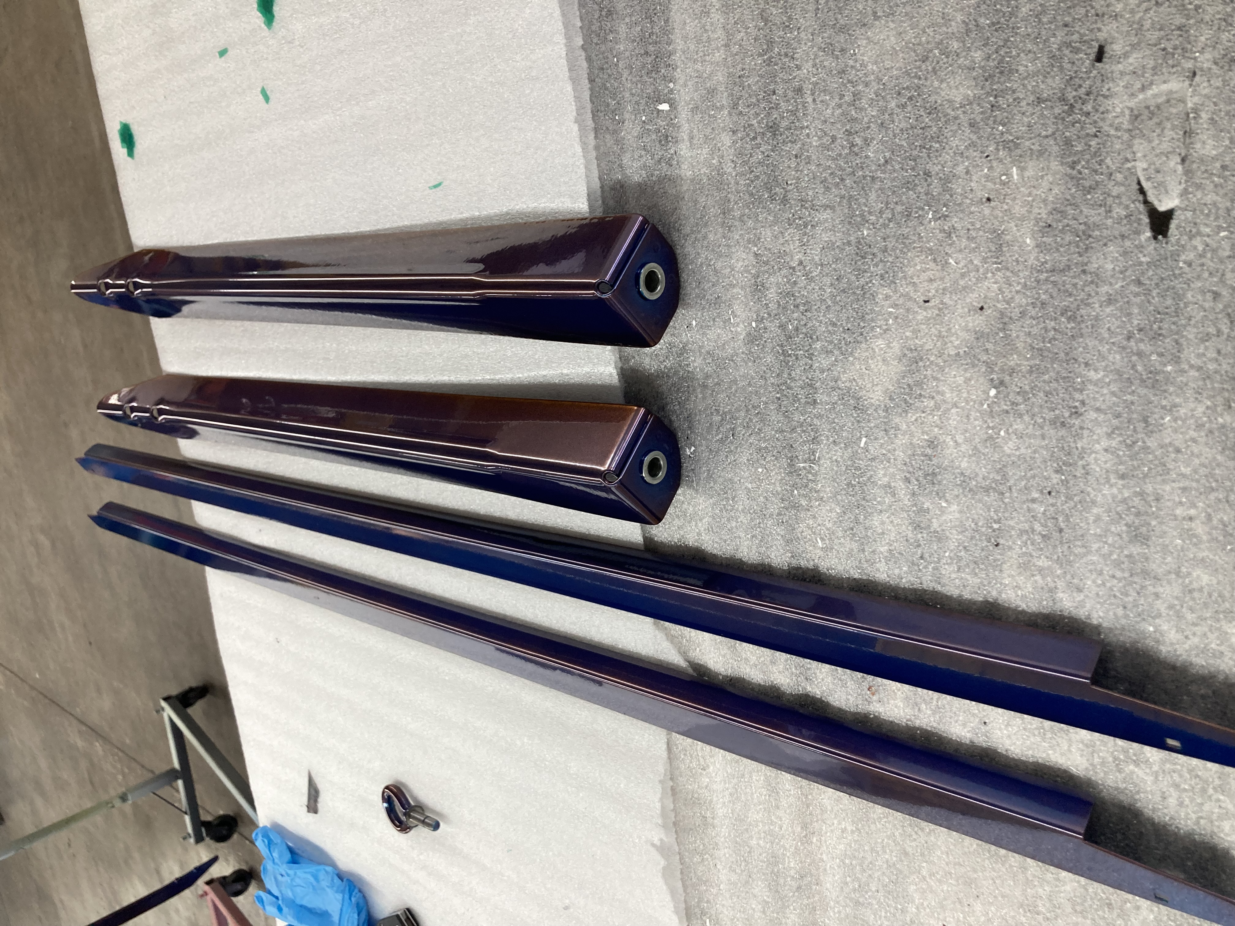 Powder Coating Pinball Rails Custom Pinball Machine | Prismatic Powders
