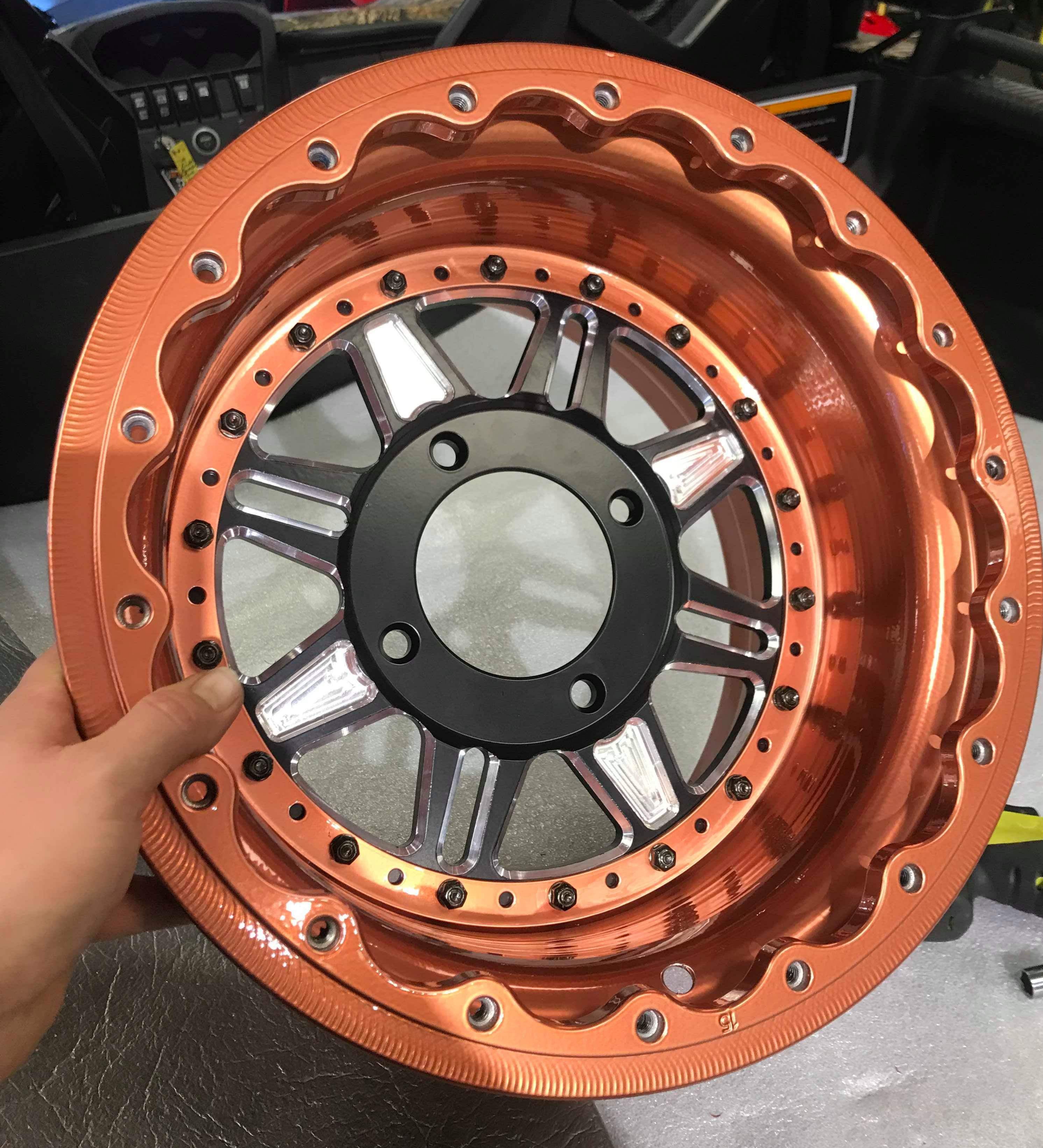 Can-Am Defender Wheels done in Clear Vision and Illusion Rose Gold ...