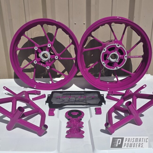 Whimsy Pink Motorcycle Wheels