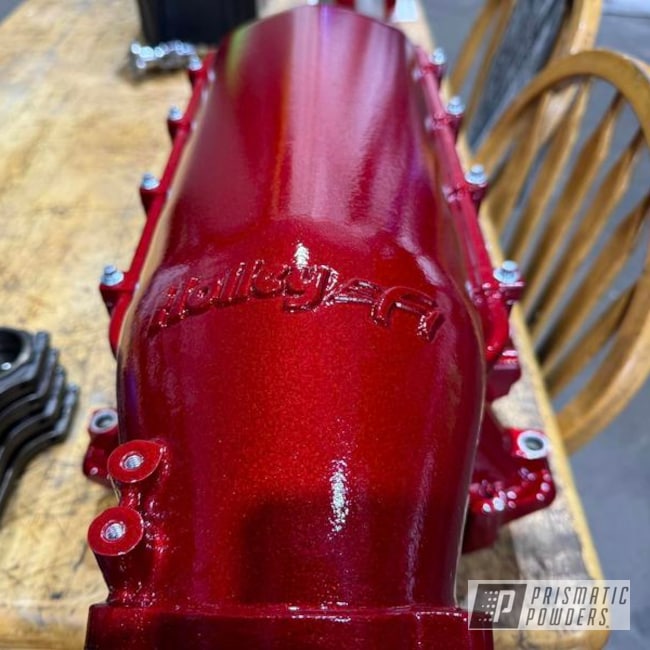 Illusion Ruby Powder Coated Holley Intake