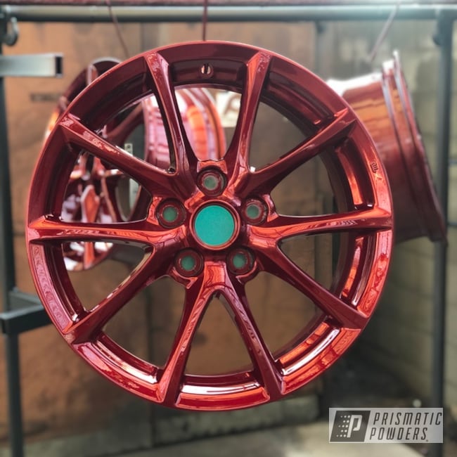 Custom Wheels done in Lollypop Red