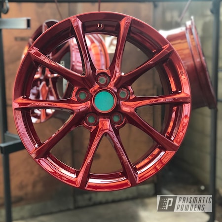 Powder Coating: 18” Wheels,LOLLYPOP RED UPS-1506,18",Automotive,Wheels