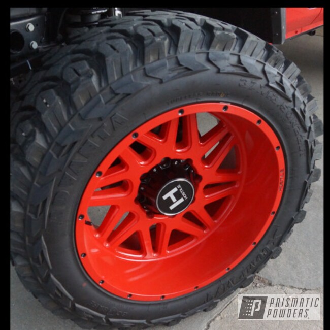 Color Matched Red Jeep Wrangler 