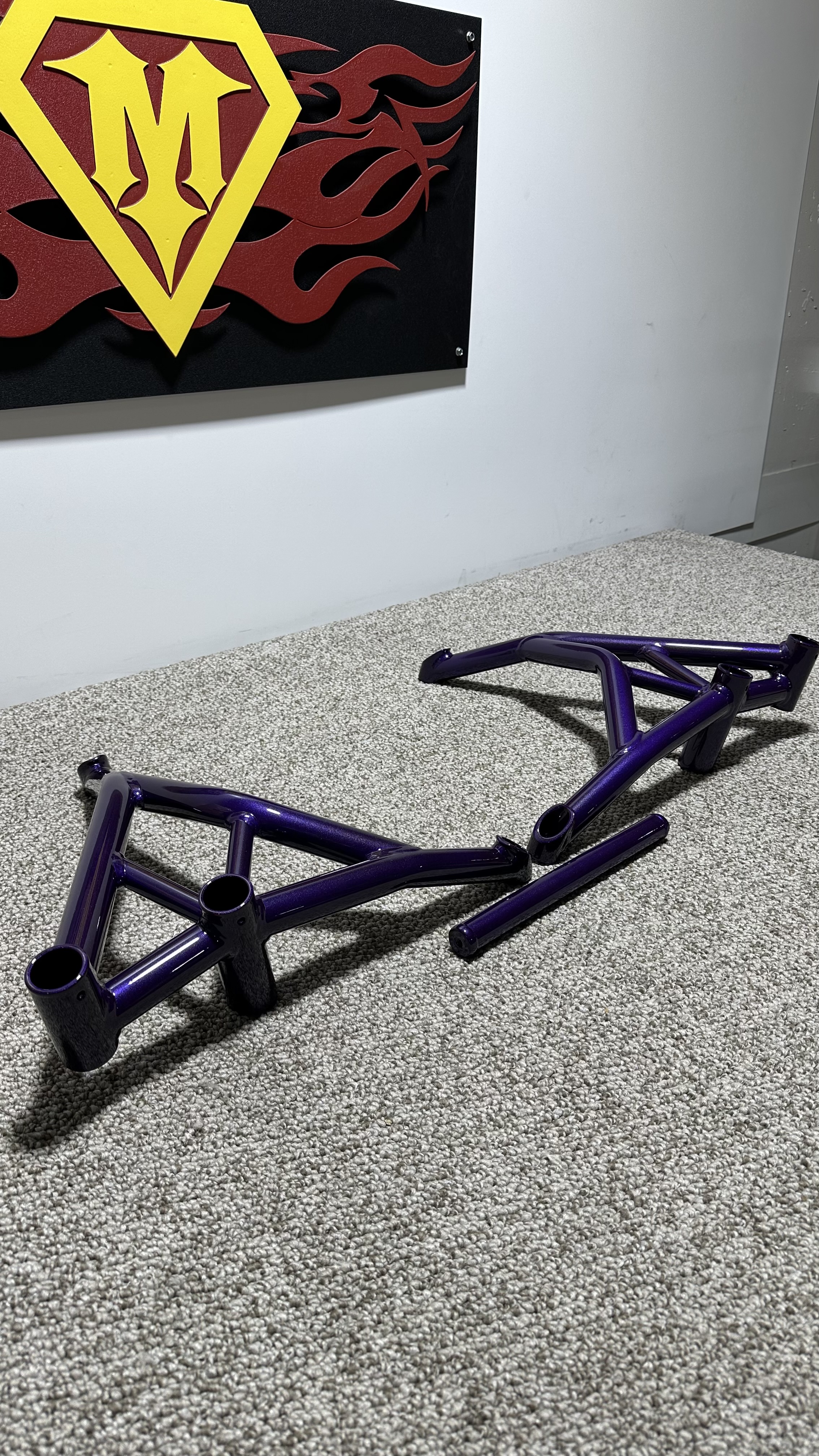 Ninja z400 Crash Cage coated Popsicle Purple | Prismatic Powders