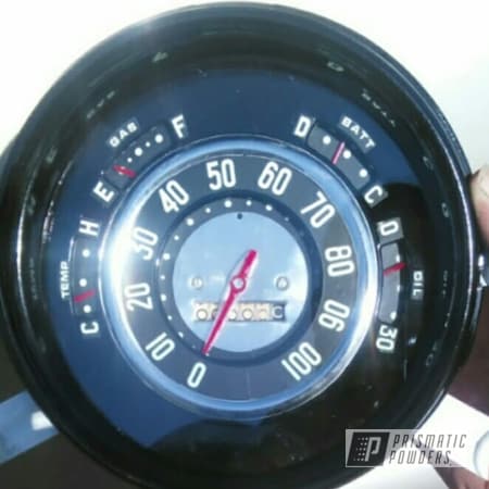 Powder Coating: Ink Black PSS-0106,Chevy,Gauges,Deluxe