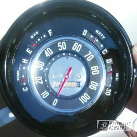 Powder Coating: Ink Black PSS-0106,Chevy,Gauges,Deluxe