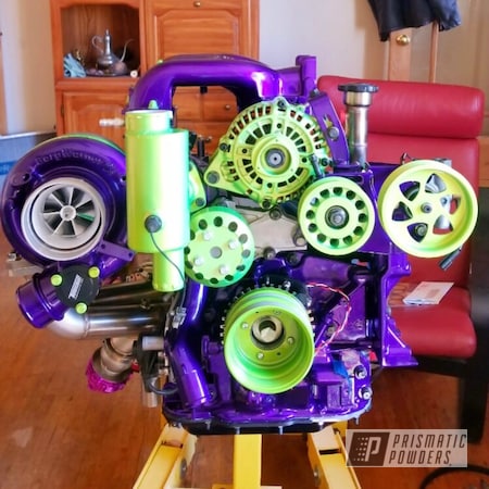 Powder Coating: BMW Silver PMB-6525,Ford Racing Engine Blue,Clear Vision PPS-2974,Mazda,Illusion Purple PSB-4629,Automotive,Shocker Yellow PPS-4765