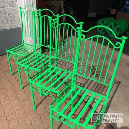 Powder Coating: Patio Chair,Patio Furniture,Chairs,Neon Green PSS-1221