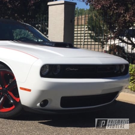 Powder Coating: Really Red PSS-4416,Dodge Charger,Dodge,Matte Black PSS-4455,Powder Coated Hellcat Charger Wheel,20” Wheels,20",Dodge Charger Wheels,Hellcat,Automotive,Wheels