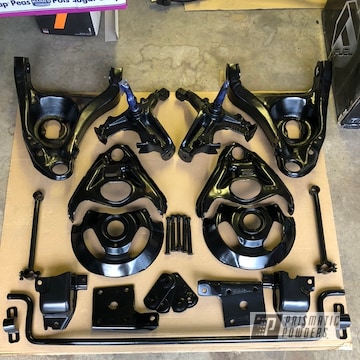 Black Powder Coated Chassis Parts