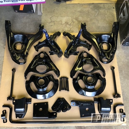 Powder Coating: Chassis Parts,Matte Black PSS-4455,chassis,Automotive