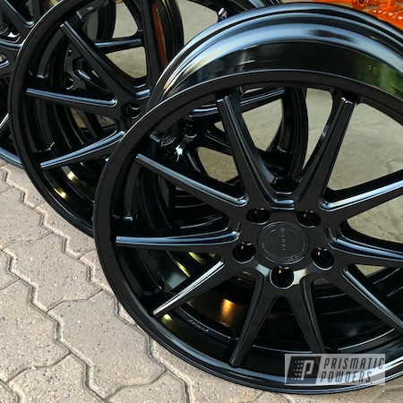 Powder Coating: 18” Wheels,Matte Black PSS-4455,18",Automotive,Wheels