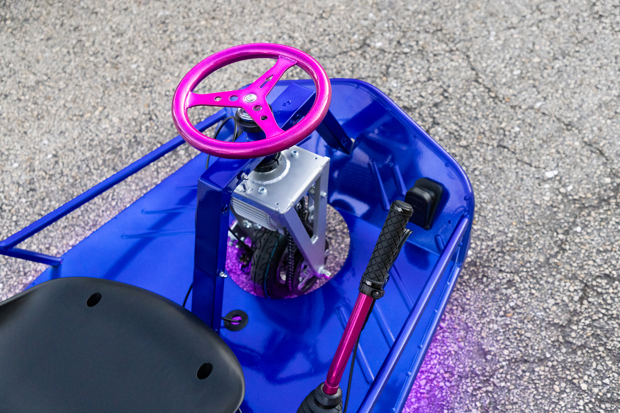 Empire Blue, Racing Raspberry, and BMW Silver Taxi Garage Crazy Cart ...