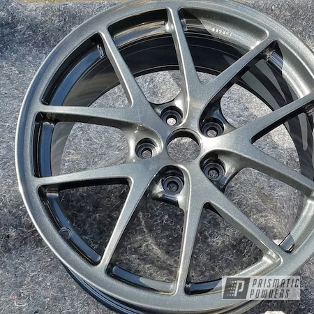 Powder Coating: Wheels,Automotive,rockin rims,Clear Vision PPS-2974,18",Highend Charcoal,Applied Plastic Coatings,18” Wheels,Highend Charcoal PMB-6477