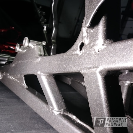 Powder Coating: Clear Vision PPS-2974,Motorcycle Frame,Mocha Steel PMB-8103,Mike'sCustomCoatings,Motorcycles,250r