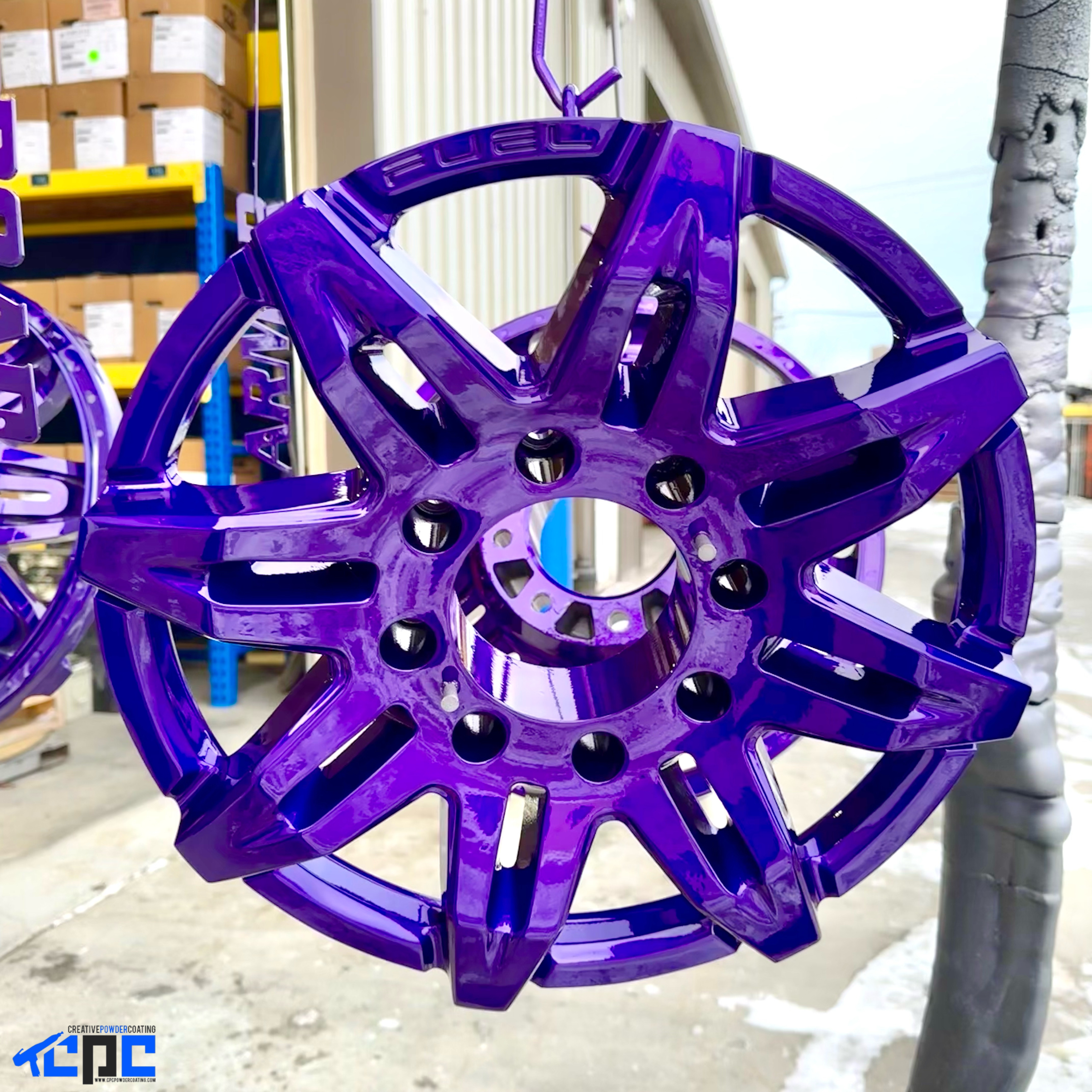 Custom Rims Purple CUSTOM