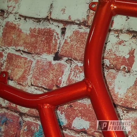 Powder Coating: Frame,Go Cart,Clear Vision PPS-2974,Racing,Illusion Red PMS-4515