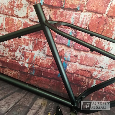 Powder Coating: Bicycles,STERLING BLACK UMB-1204,Custom Built,Bicycle Frame