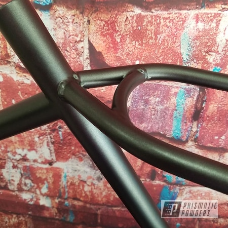 Powder Coating: STERLING BLACK UMB-1204,Bicycles,Custom Built,Bicycle Frame