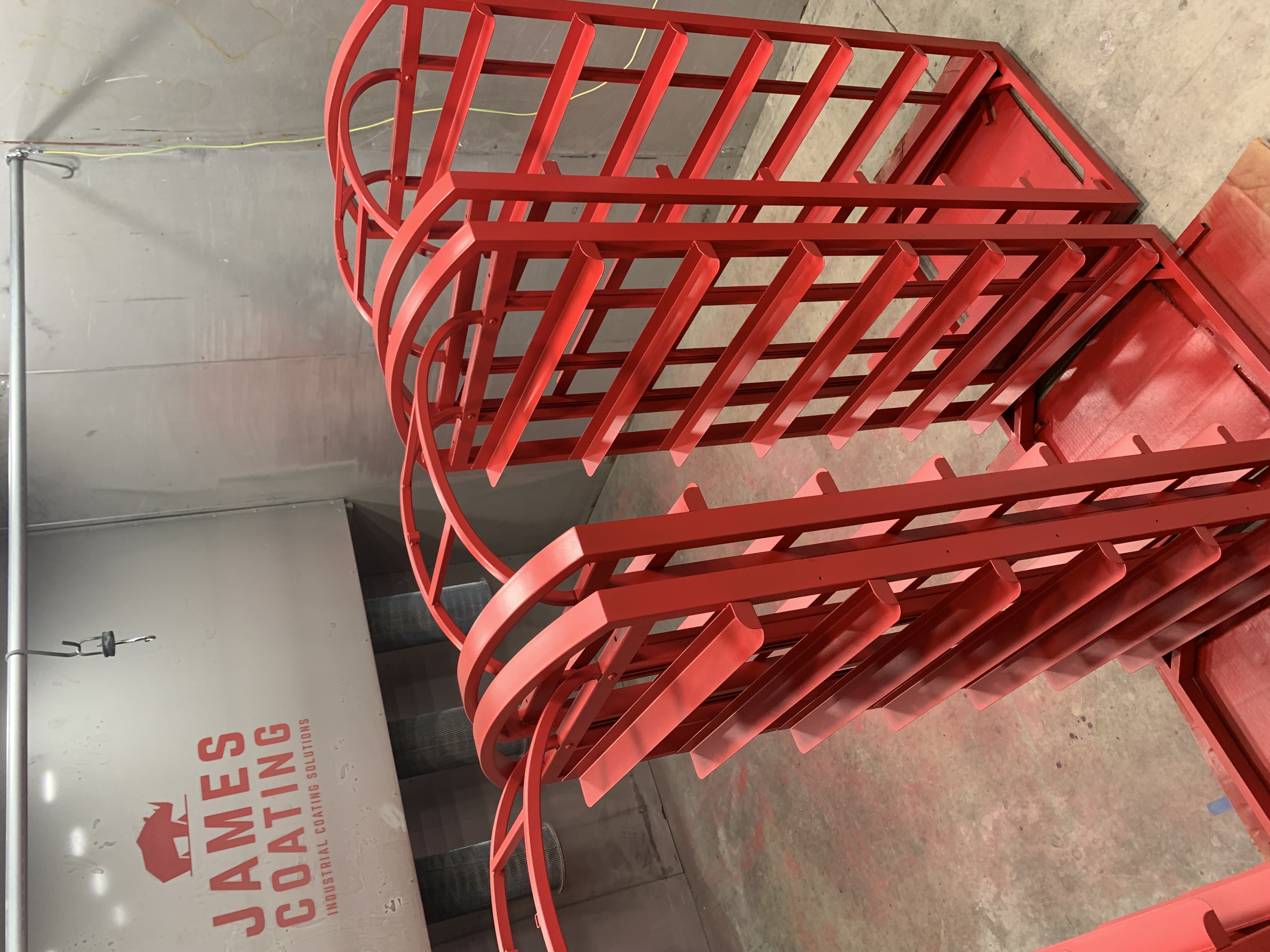 Project coated in a Fire Engine Red Finish | Prismatic Powders