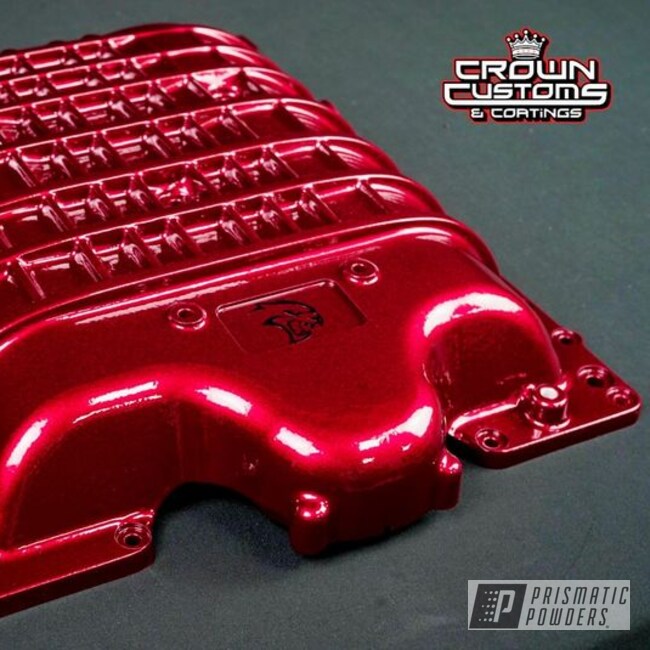 Supercharger Lid Powder Coated In Pps-2974 And Pmb-6905