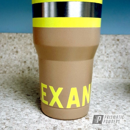 Powder Coating: Tumbler,Beige Tape PMB-6664,Turnout Gear Cup,Miscellaneous,Custom Powder Coated Tumbler Cup