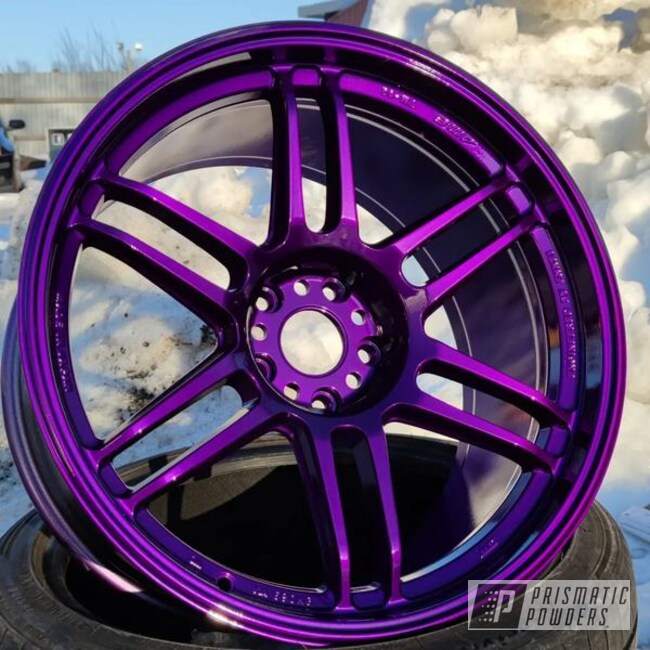 Enkei Wheels Powder Coated In Illusion Purple