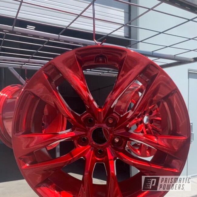 Wheels Powder Coated In Diablo Candy