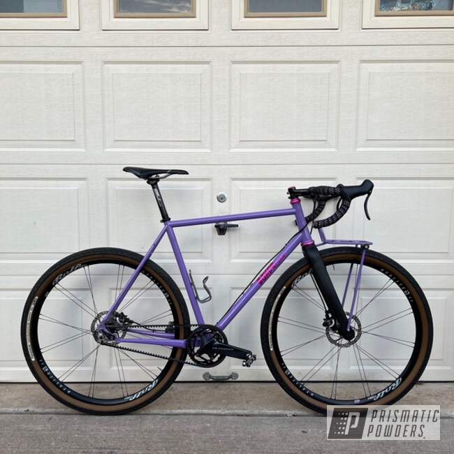 Bicycle Frame Powder Coated In Orchid Lavender