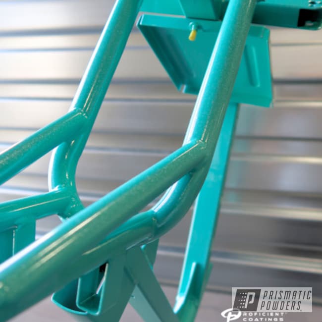 Bicycle Frame Powder Coated In Pss-6837 And Ppb-5583