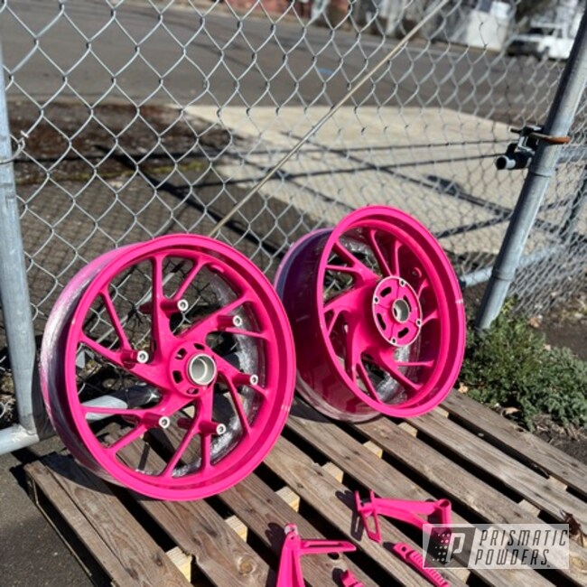 Motorcycle Wheels Powder Coated