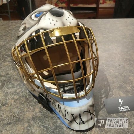Powder Coating: Hockey,Goalie Mask,Brassy Gold,Brassy Gold PPS-6530,Sports