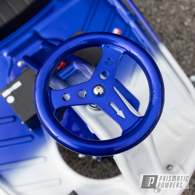 Lollypop Blue / Cloud White Split Fade Taxi Garage Crazy Cart