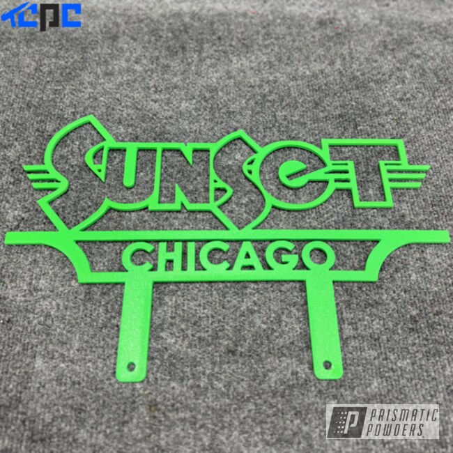 Custom "neon Green Texture" Sign