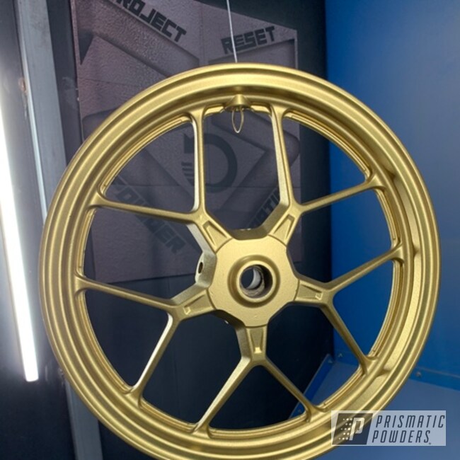 Motorcycle Wheels Powder Coated In Emb-4110
