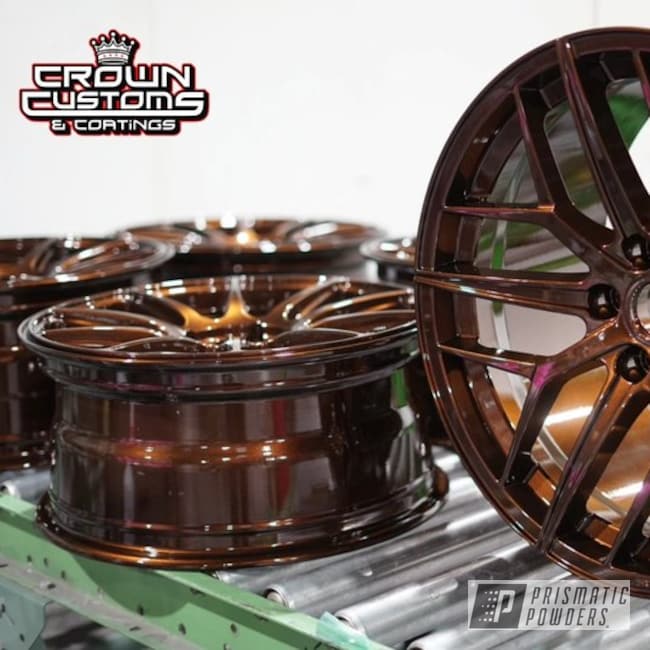 Aftermarket Wheels Powder Coated In Pps-2974 And Pmb-10902