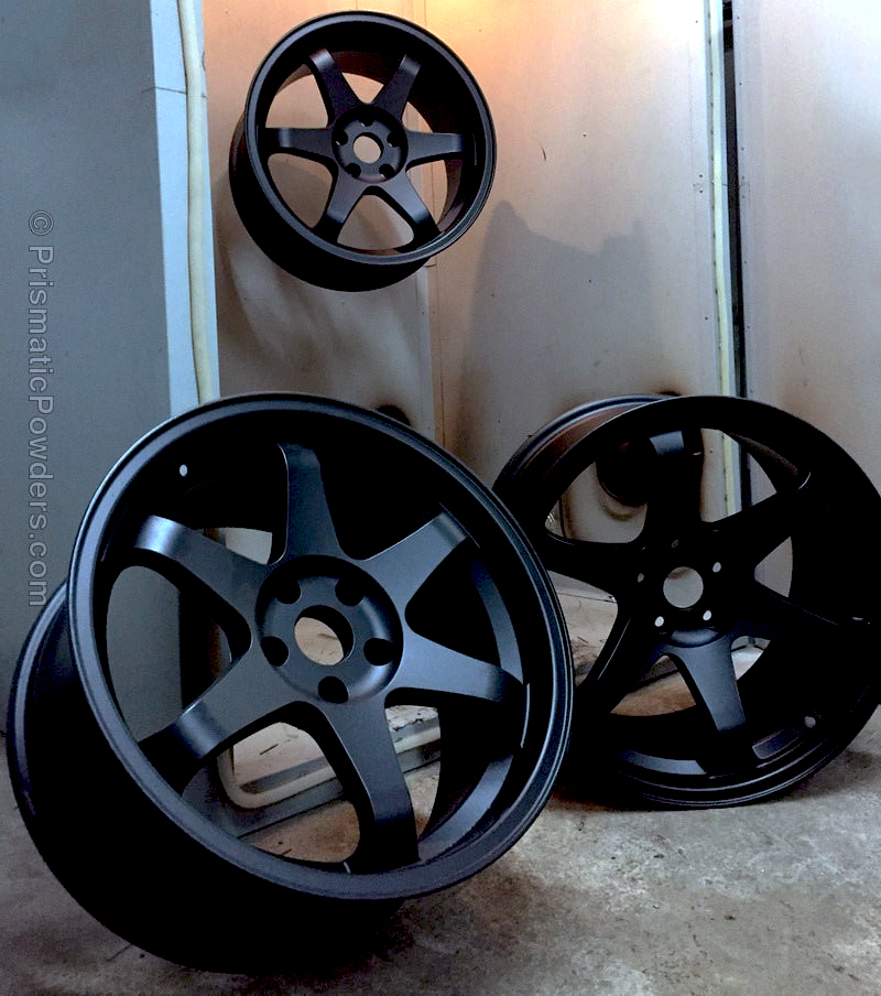 Silk Racing Rims Silk Satin Black | Gallery Project | Prismatic Powders