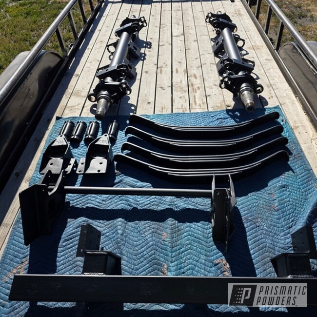 Semi-axels And Leafs Powder Coated In Black Jack