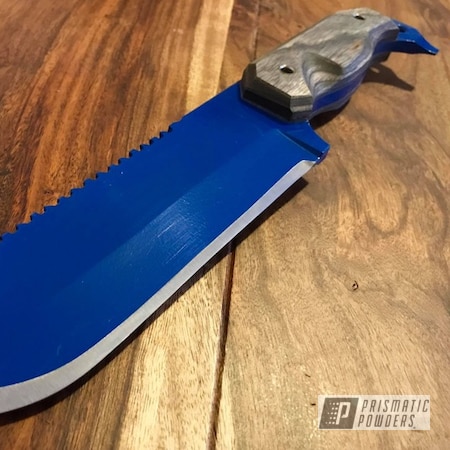 Powder Coating: Knife,Mayham Blue PSB-6778