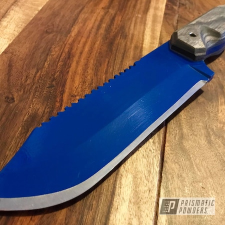 Powder Coating: Knife,Mayham Blue PSB-6778