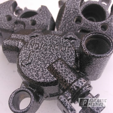 Motorcycle Part Coated In Silver Artery (textured Finish)