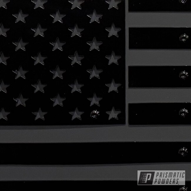 Cutridge Llc - Heavy Duty Metal U.s. Flag "black Out"