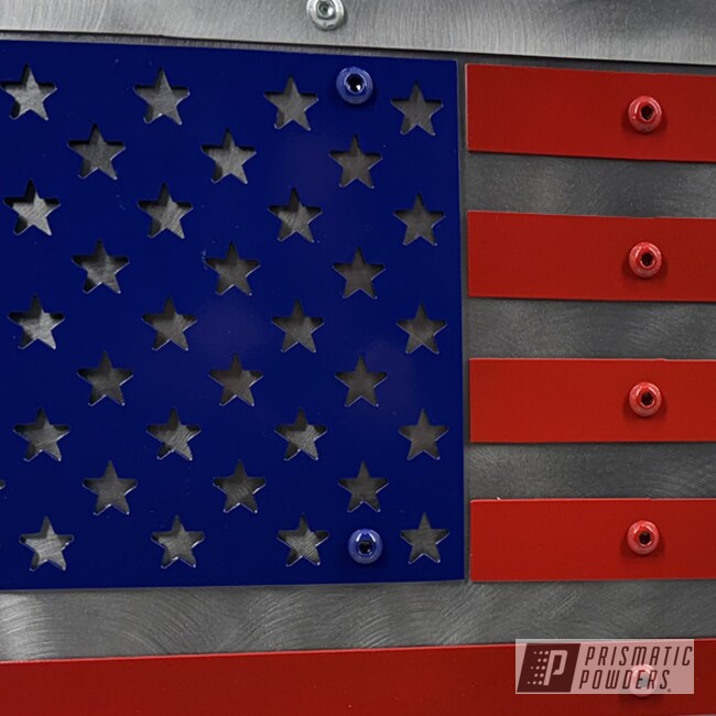Cutridge Llc - Heavy Duty Metal U.s. Flag "rugged Glory"