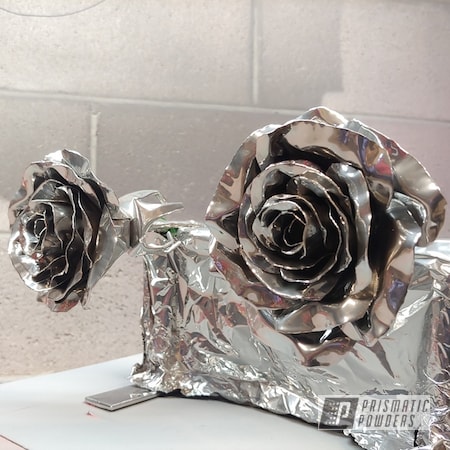 Powder Coating: Metal Art,Metal Roses,Miscellaneous,SUPER CHROME USS-4482,Art,Roses