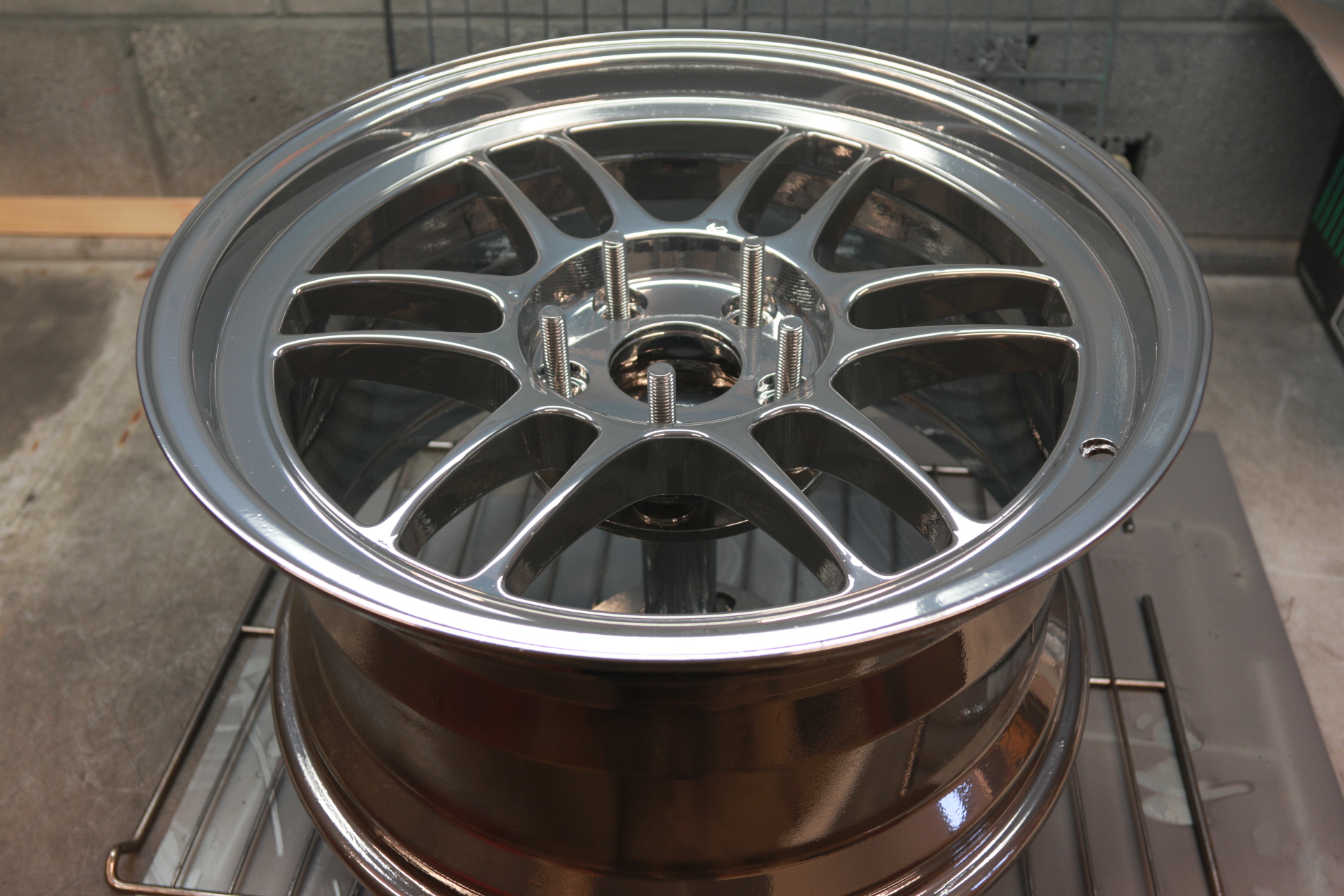 Chrome 16in Rims 16 Inch Wheels cone in Super Chrome | Prismatic Powders
