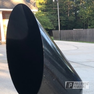 Powder Coated Black And Metallic Exhaust Pipe