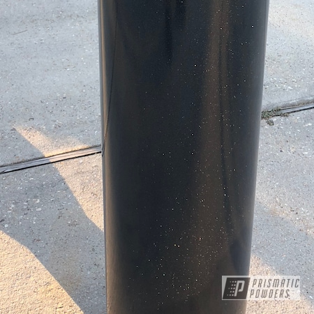 Powder Coating: Exhaust,Exhaust Pipe,Automotive,Pearl Black PMB-5347,Shattered Glass PPB-5583